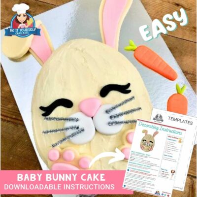 easter bunny cake template