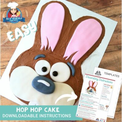 funny bunny cake template